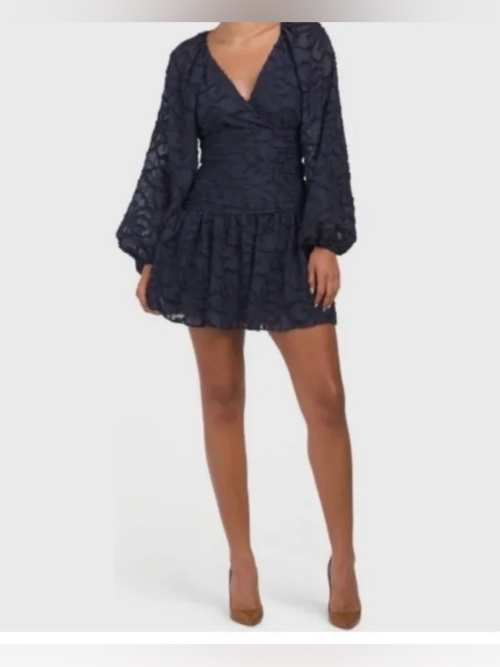 Tanya Taylor Eva Mini Dress Navy
